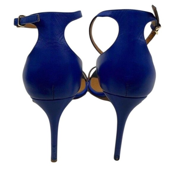 Ralph Lauren Purple Label Sonkia Two-Tone Blue Nappa Leather Stiletto Heels 8.5 - Picture 9 of 16